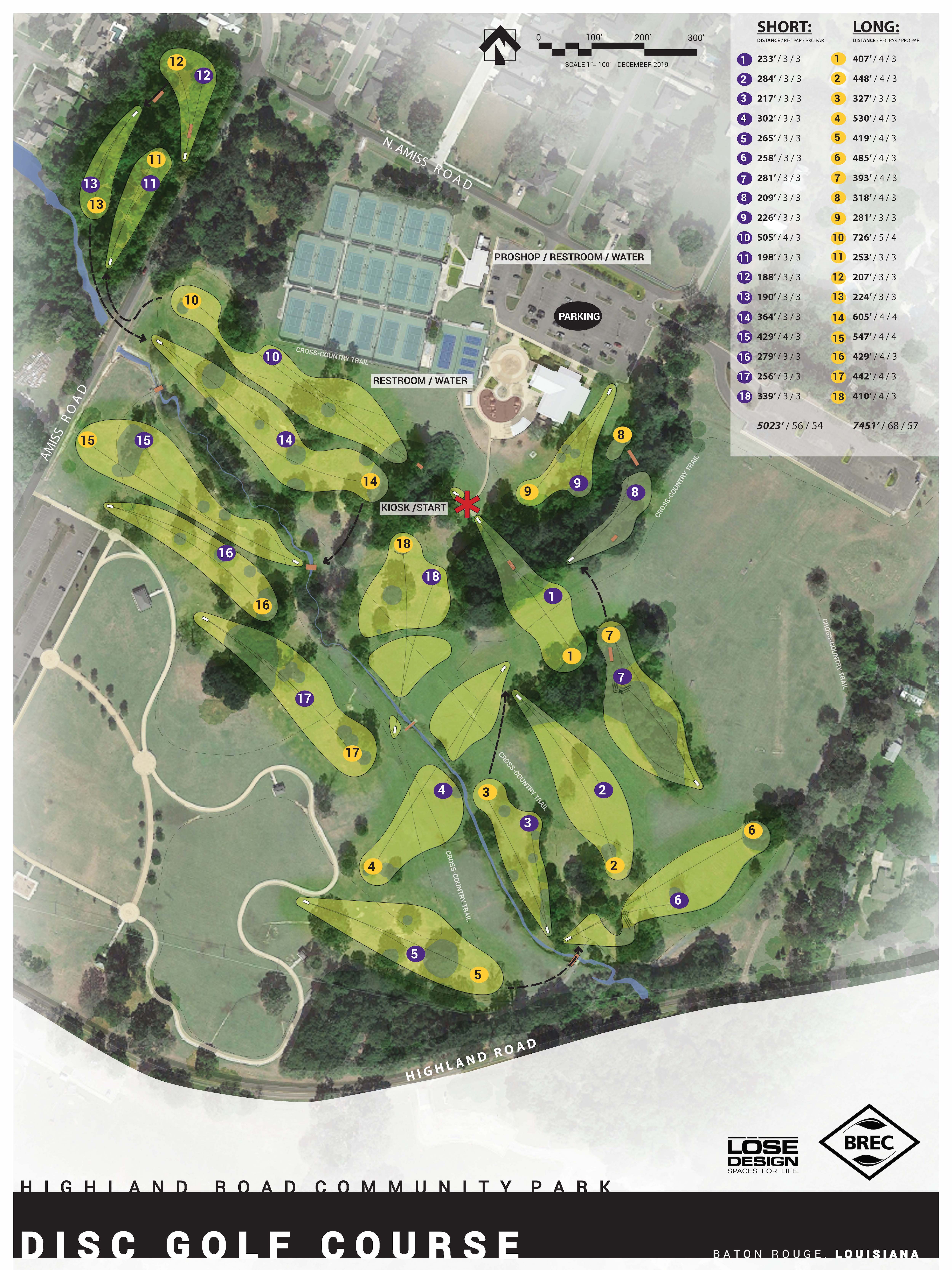 Disc Golf BREC Parks & Recreation in East Baton Rouge Parish