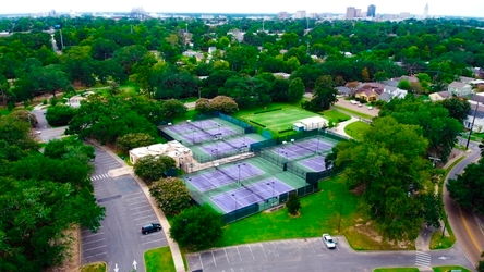 City Park Tennis Courts overhead view