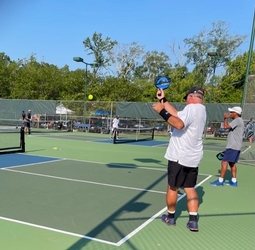 Pickleball players