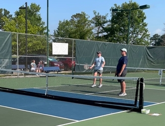 Pickleball players