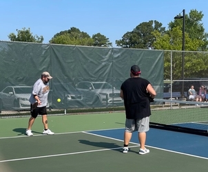 Pickleball players