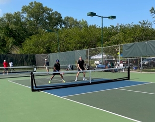 Pickleball players