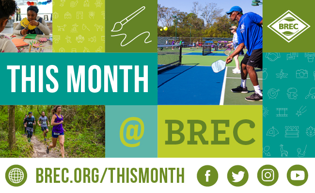 This Month at BREC advertising graphic