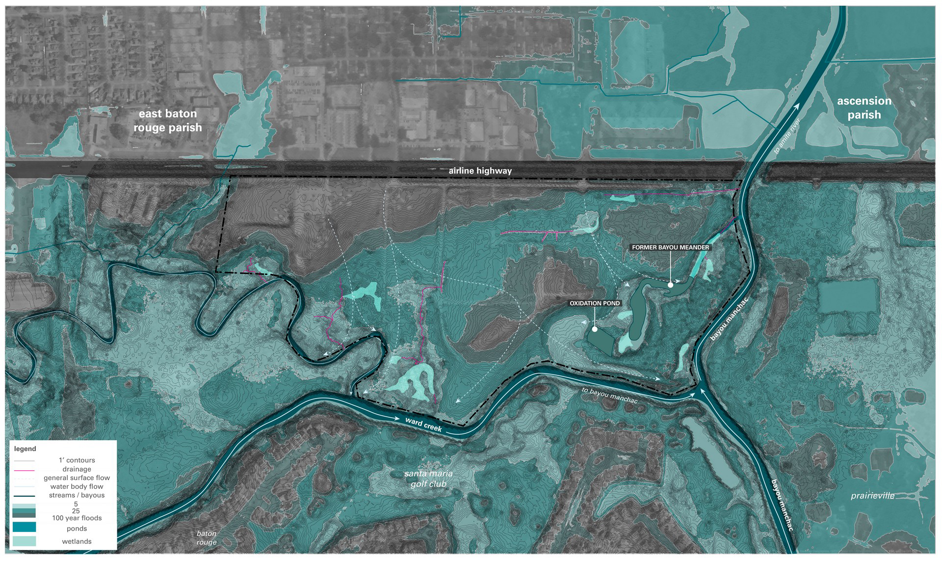 FEMA Flood hazard Zones aerial view