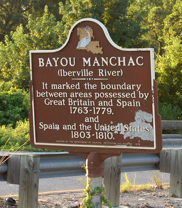 Historical Marker at Bayou Manchac