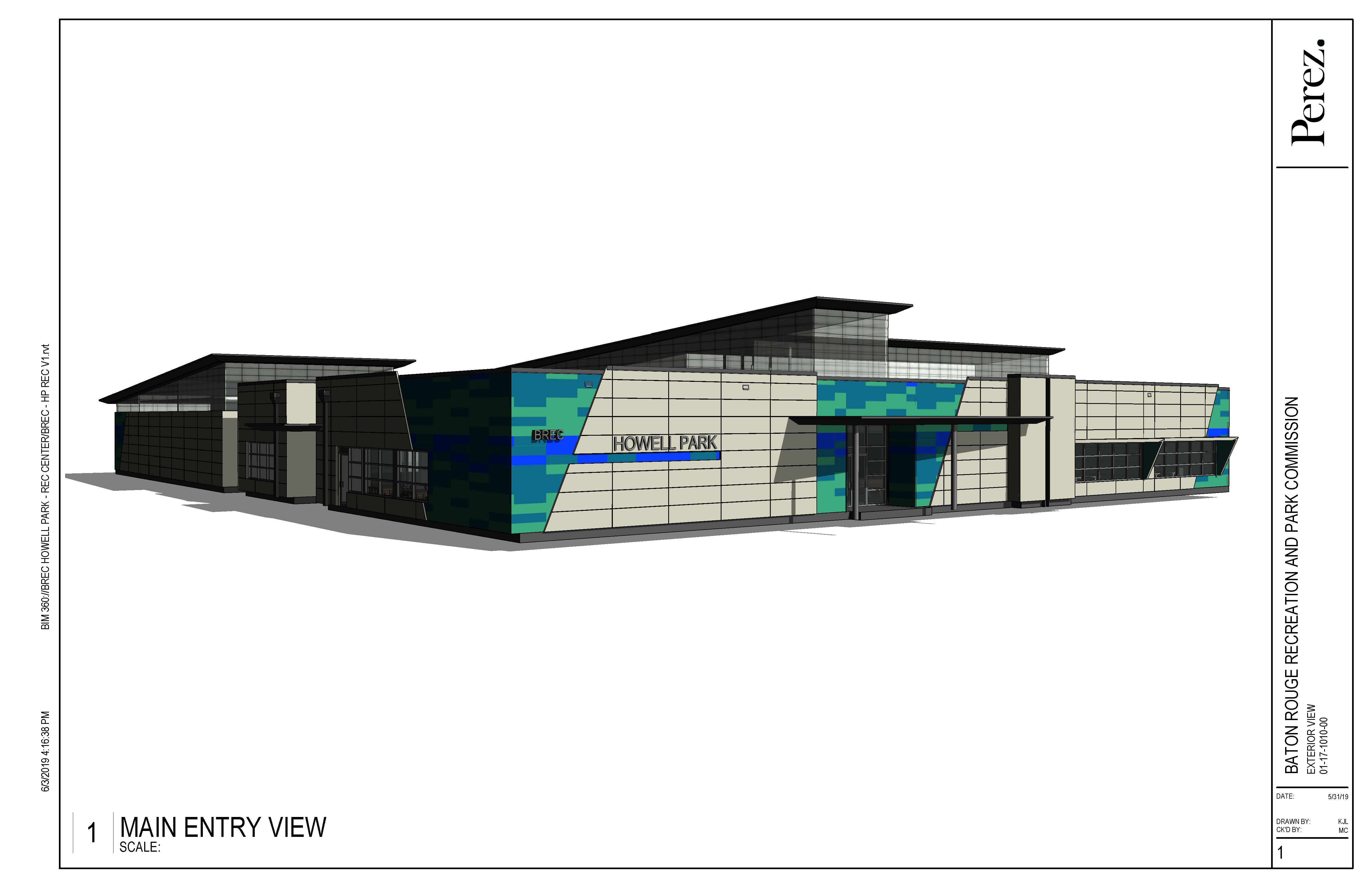 Howell Recreation Center rendering