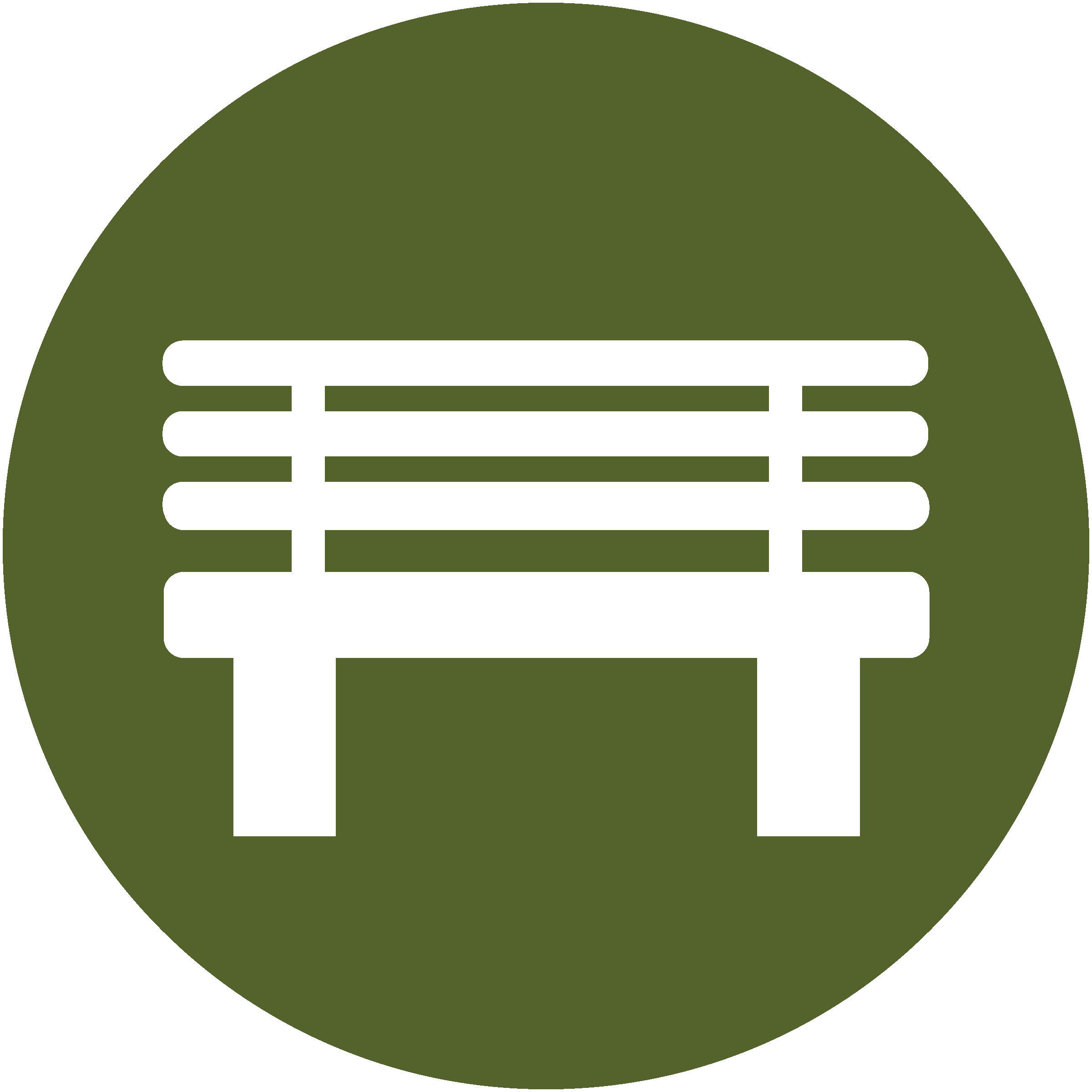 icon of park bench