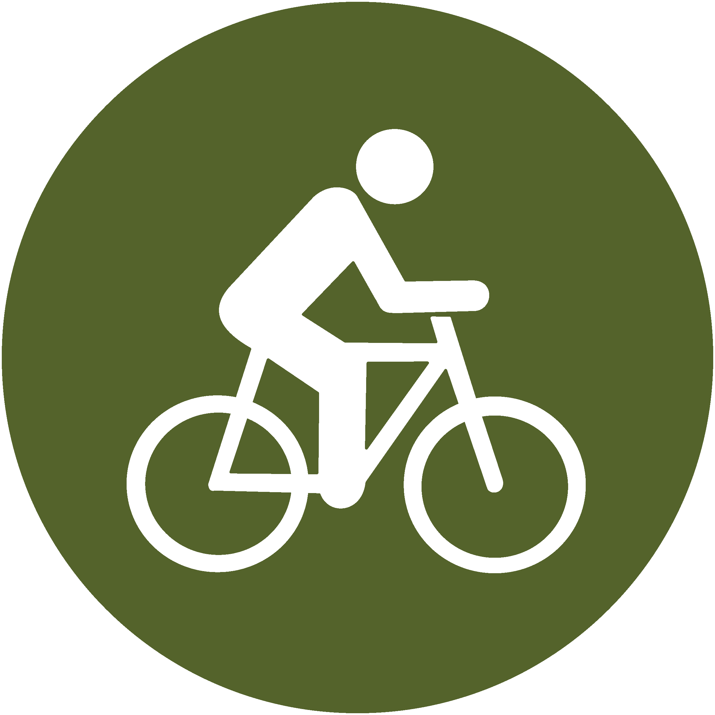 icon of person riding a bike